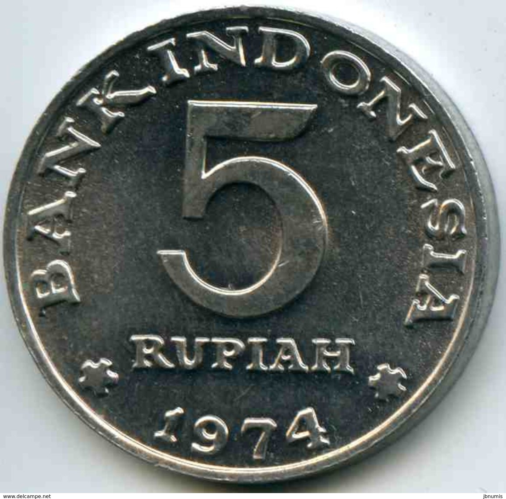 Indonesie Indonesia 5 Rupiah 1974 Planning Familiale KM 37 - Indonesia