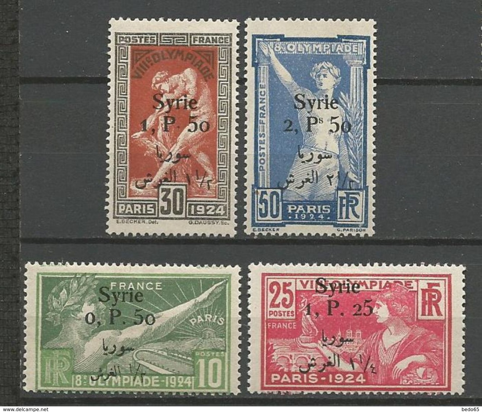 SYRIE N° 149 à 152 NEUF* CHARNIERE CENTRAGE TTB / MH - Unused Stamps