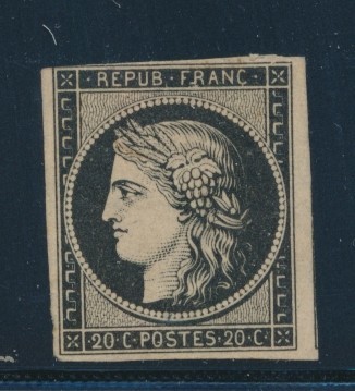 * N°3 - 1 Filet Biseau - 1849-1850 Cérès