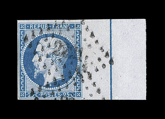 O N°10b - 25c Bleu - BDF - Filet D'encadrement - TB - 1852 Louis-Napoléon
