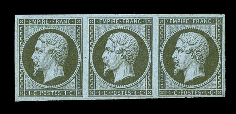 ** N°11 - Bde De 3 - Signé Calves - TB - 1853-1860 Napoléon III