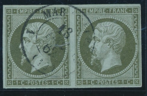 O N°11 - Paire - Obl. Càd Léger - TB - 1853-1860 Napoléon III