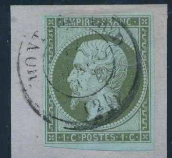 F N°11 - Obl. Càd MONTBELIARD - TB - 1853-1860 Napoléon III
