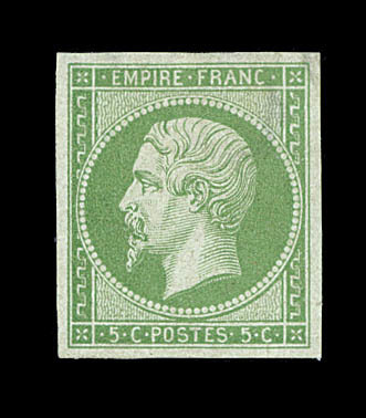 * N°12 - 5c Vert - TB - 1853-1860 Napoléon III
