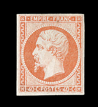 * N°16 - 40c Orange - Signé Calves - Comme ** - TB - 1853-1860 Napoléon III