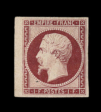 * N°18g - 1F Velours - Nuance Exceptionnelle - Signé Brun - TB - 1853-1860 Napoléon III