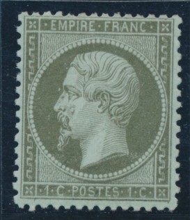 * N°19 - 1c Olive - TB - 1862 Napoléon III