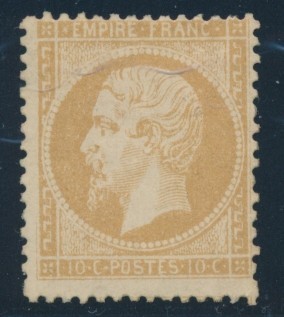 * N°21 - 10c Bistre - Signé Calves - TB - 1862 Napoléon III