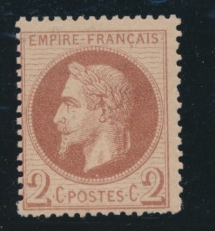 * N°26A - TB - 1863-1870 Napoléon III Lauré