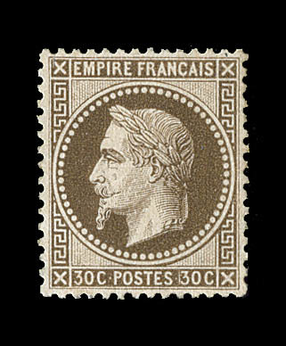 ** N°30 - 30c Brun - Signé - TB - 1863-1870 Napoléon III Lauré