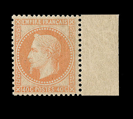 * N°31 - 40c Orange - BDF - 1 Pt Clair - Signé Calves - Asp. SUP - 1863-1870 Napoléon III Lauré