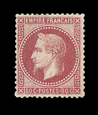 ** N°32 - 80c Rose - Signé JF Brun - TB - 1863-1870 Napoléon III Lauré
