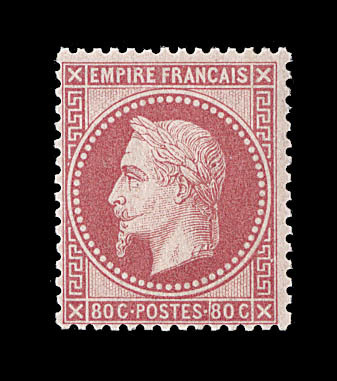 ** N°32 - 80c Rose - TB - 1863-1870 Napoléon III Lauré