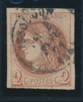 O N°40B - Nuance Tendance Marron - TB - 1870 Emission De Bordeaux