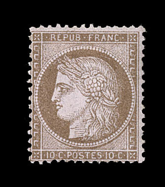 * N°58 - 10c Brun S/rose - TB - 1871-1875 Cérès