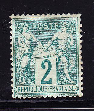 ** N°62 - 2c Vert - TB - 1876-1878 Sage (Type I)