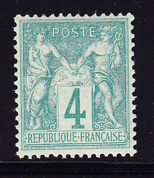 ** N°63 - 4c Vert - TB - 1876-1878 Sage (Type I)