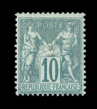 * N°65 - 10c Vert - TB - 1876-1878 Sage (Type I)