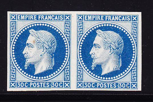 (*) N°30 - 30c Bleu - Tirage Spécial Expo Universelle De 1867 - Signé Et Notifié Calves - TB - Neufs