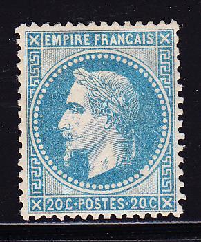 * N°29B - 20c Bleu - Type II - Tâche Blanche S/les Perles - Signé Calves - TB - Non Classés