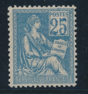 ** N°114 - 25c Bleu - TB - 1900-02 Mouchon