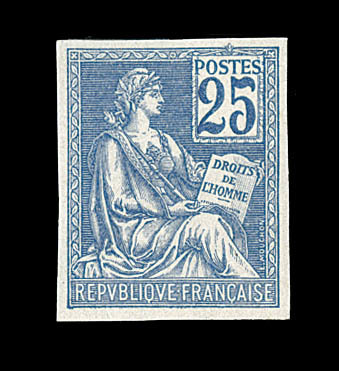 ** N°114d - 25c Bleu - ND - TB - 1900-02 Mouchon