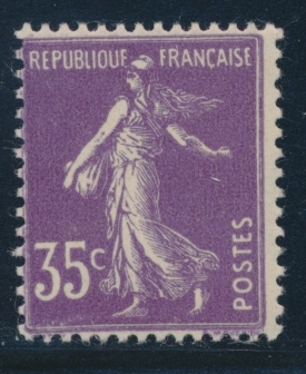 ** N°142b - Type II - TB - 1906-38 Semeuse Camée