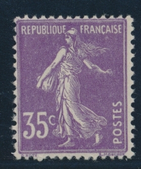 ** N°142b - Type II - TB - 1906-38 Semeuse Camée