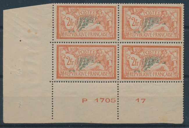 ** N°145 - 2F Orange Et Vert-bleu - Bloc De 4 - CDF - TB - Neufs