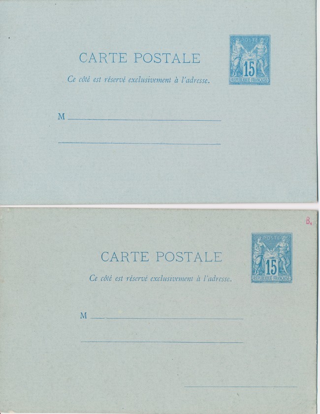 EP SAG J1, J2 - 15c Bleu - Neuf - TB - Cartes Postales Types Et TSC (avant 1995)