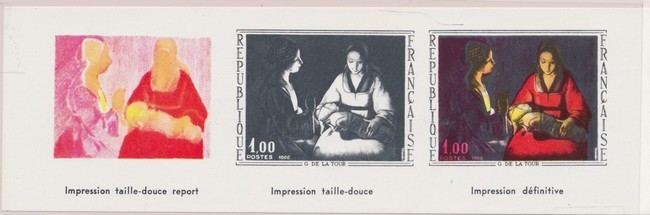 (*) N°1479 - G. De La Tour - Epreuve Des 3 Impressions - TB - Epreuves D'artistes