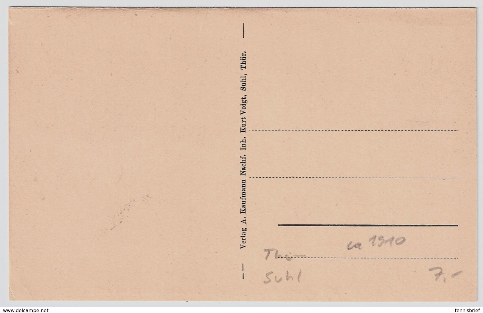 Ca. 1910, " Suhl "   , A105 - Suhl