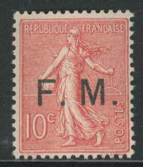 ** N°4 - 10c Rose - TB - Timbres De Franchise Militaire