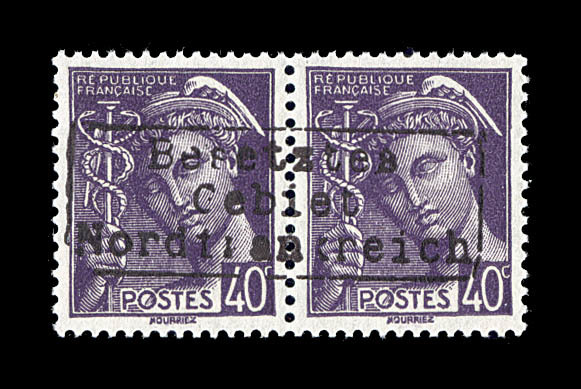 ** COUDEKERQUE N°5 - 40c Violet - Signé Claves - TB - Guerre (timbres De)