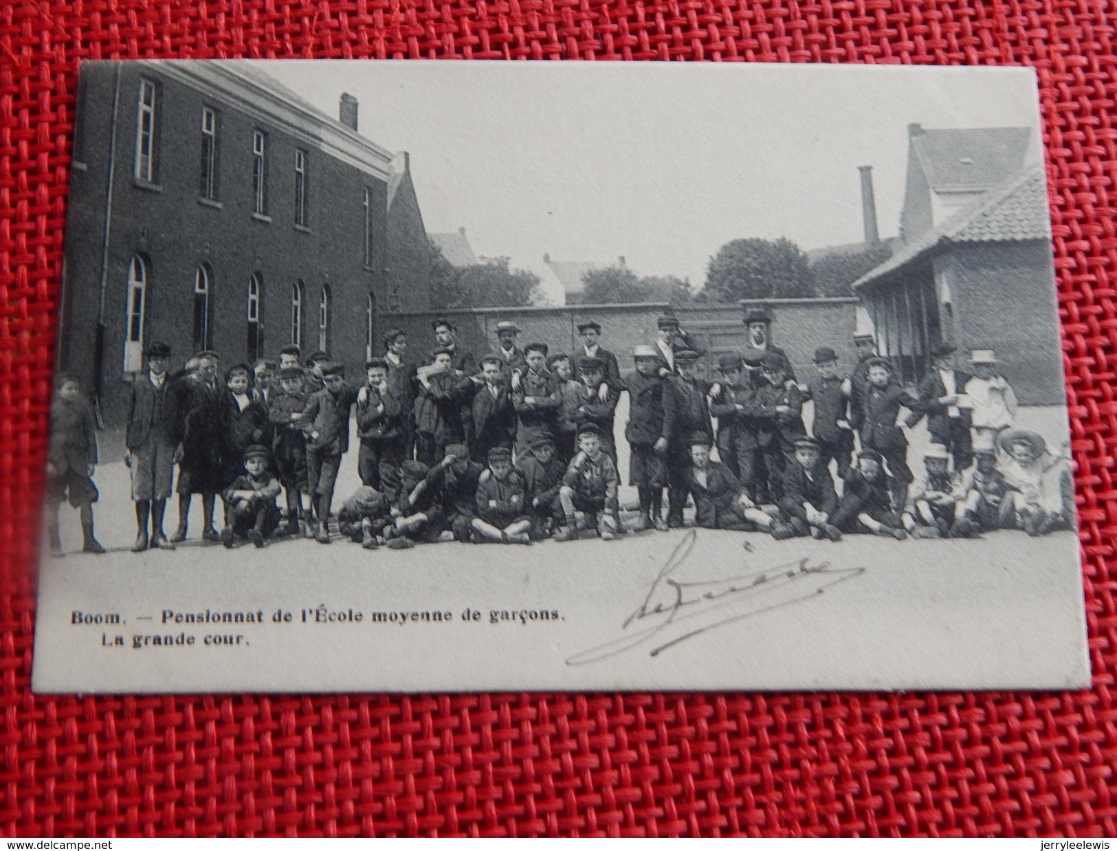 BOOM - Pensionnat De L'Ecole Moyenne De  Garçons  -  La Grande Cour -  1907 - Boom