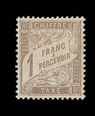 ** N°25 - 1F Marron - TB Centrage - Signé Calves - TB - 1859-1959 Neufs