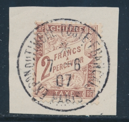 F N°26 - 2F Marron - Obl. Grd Cachet Du 7/06/1907 - TB/SUP - 1859-1959 Neufs