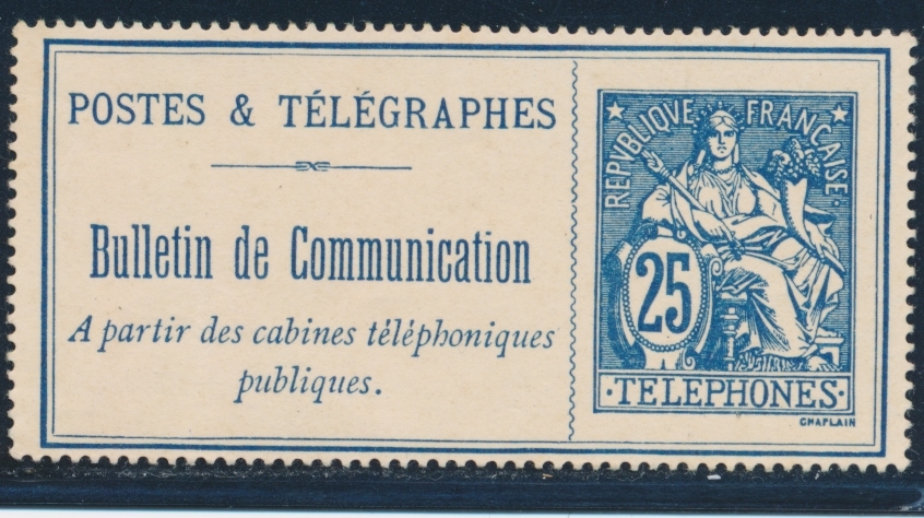 (*) TELEPHONE N°24 - 25c Bleu - TB - Télégraphes Et Téléphones