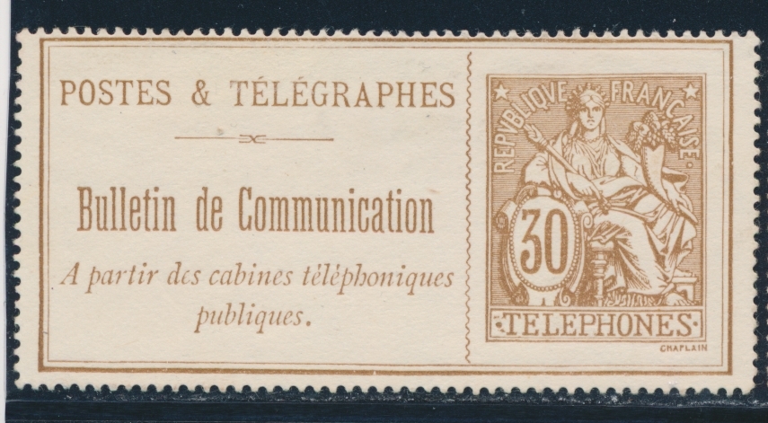 (*) TELEPHONE N°25 - 30c Brun - TB - Télégraphes Et Téléphones