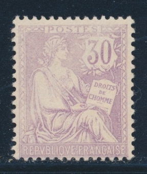 ** N°128 - Variété De Couleur Violette Dégradée - TB - Neufs