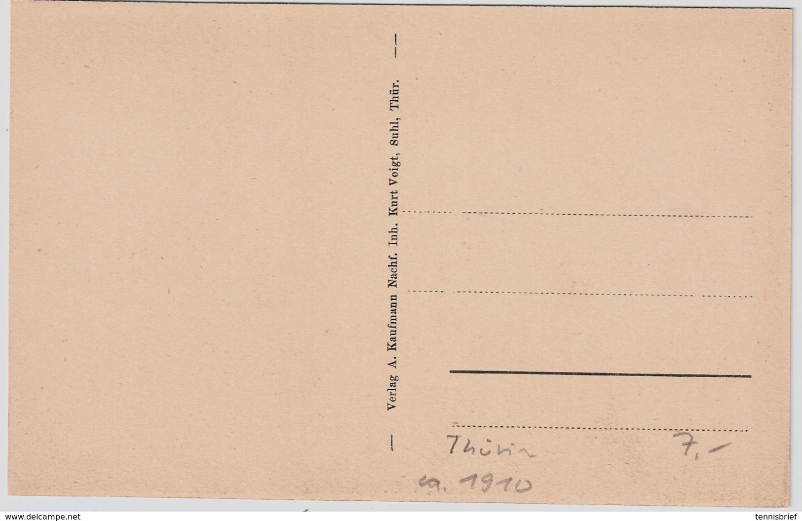 Ca. 1910, " Suhl "   , A109 - Suhl