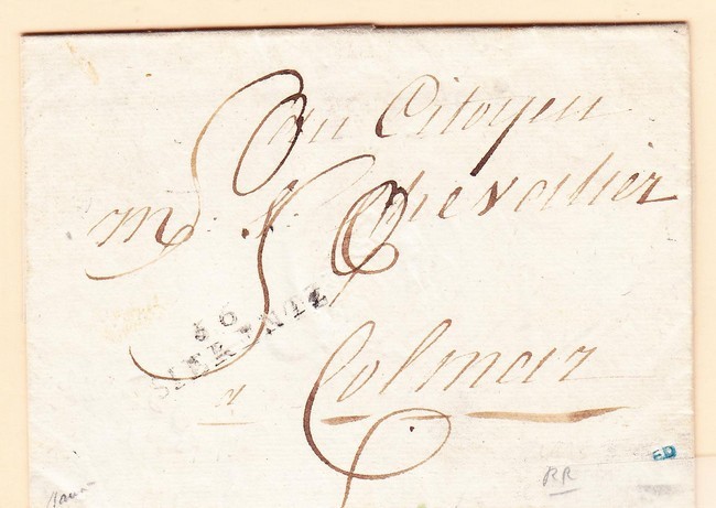 LAC 66 SIERENTZ (31x8) - S/Pli De Bâle - De 1796 - Signé Baudot - TB - Lettres & Documents