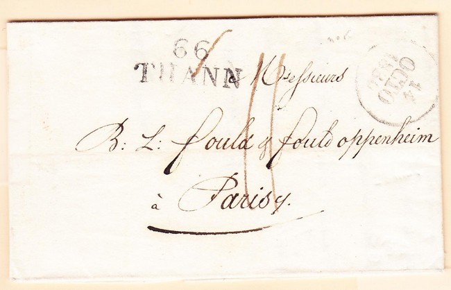 LAC 66 THANN + Dateur - 14 Oct 1830 - TB - Lettres & Documents