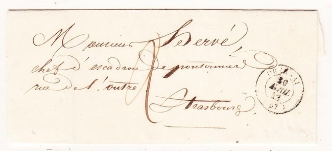 LAC T15 Obernay - 1843 - Pr Strasbourg - TB - Lettres & Documents