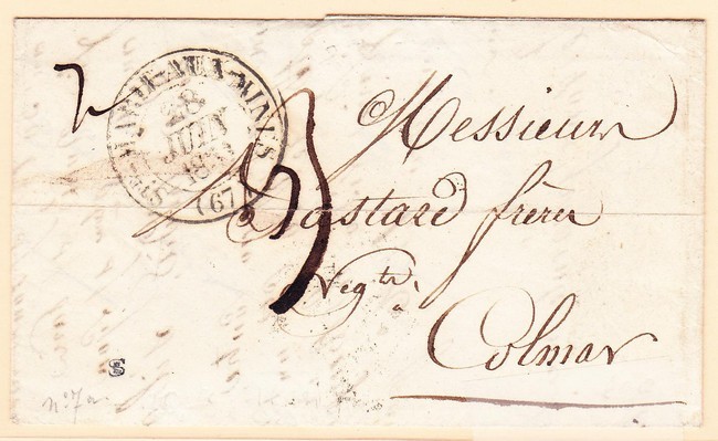 LAC Ste Marie-aux-Mines (67) - 28 Juin 1831 (erreur De Dépt) - B/TB - Lettres & Documents