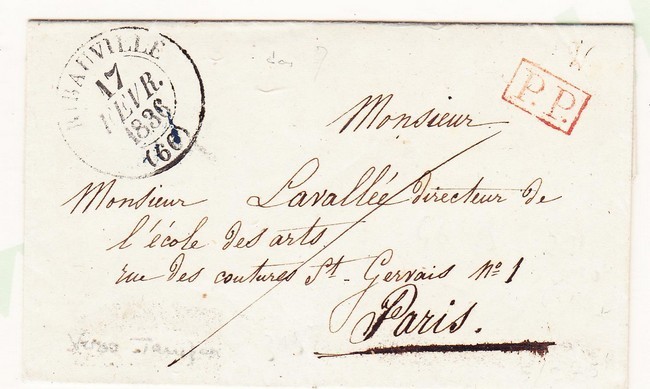 LAC P.P. Rge - T13 Ribeauvillé - 1836 - Pr Paris -TB - Lettres & Documents