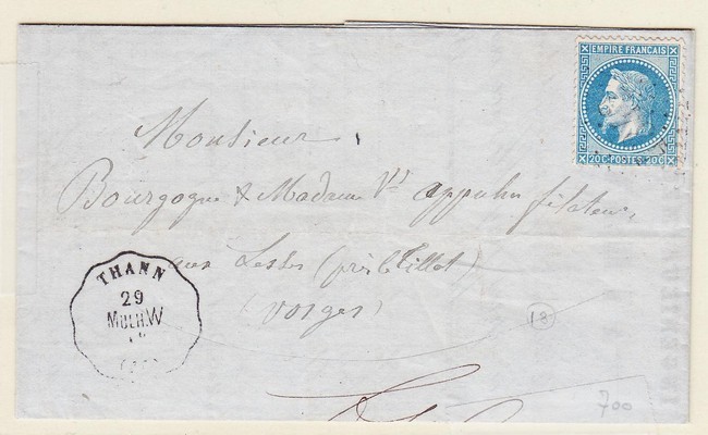 LAC N°29 - Obl. GC 4342 + Thann-Mulh. W - B/TB - Lettres & Documents