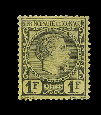 * N°9 - 1F Noir S/jaune - Signé - TB - ...-1885 Préphilatélie