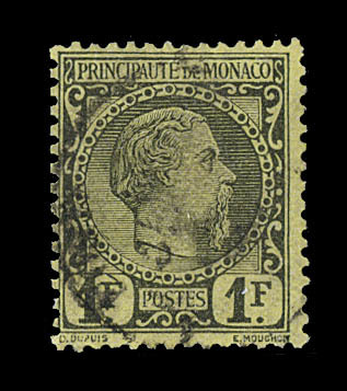 O N°9 - 1F Noir S/jaune - TB - ...-1885 Préphilatélie