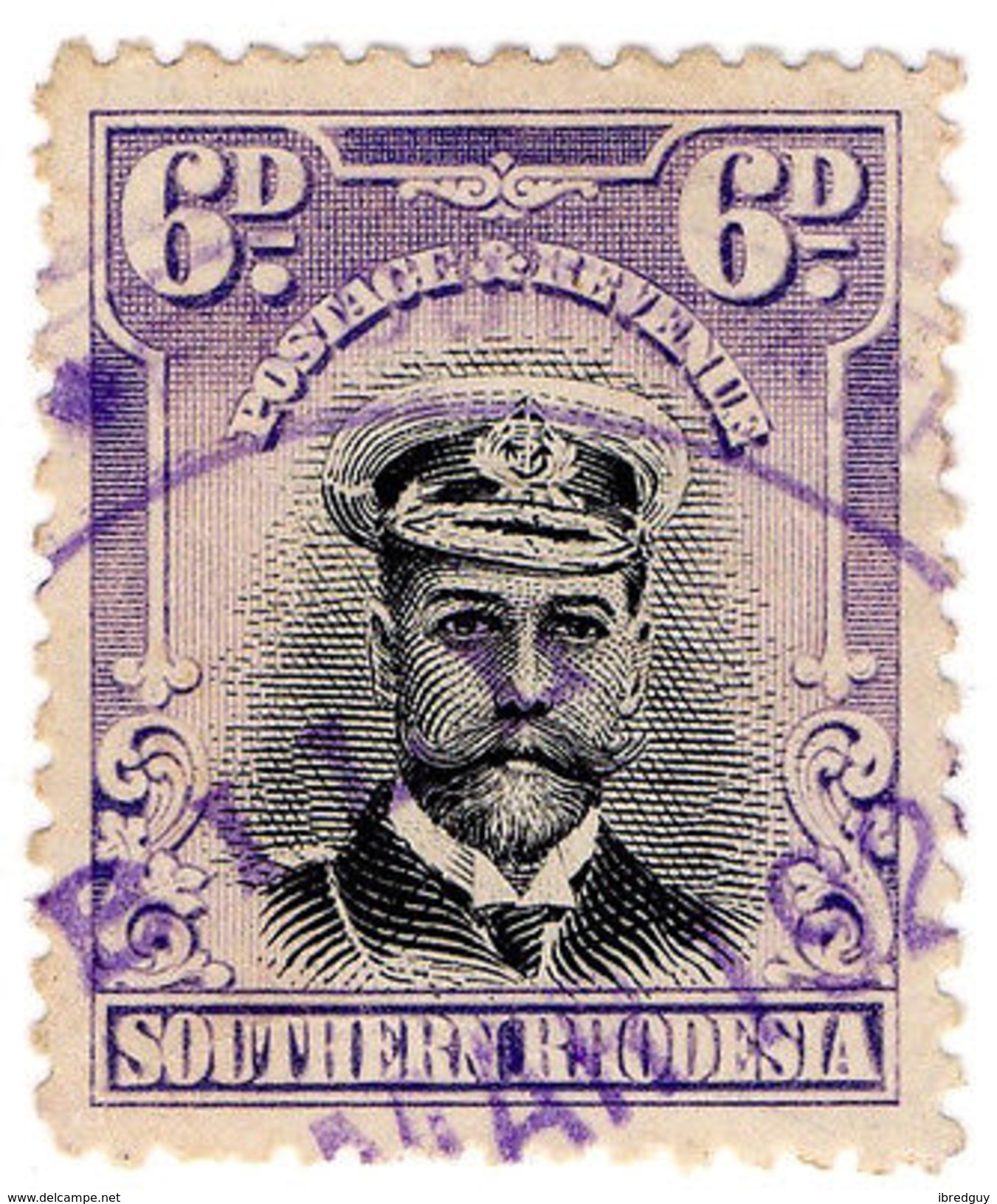 (I.B) Southern Rhodesia Revenue : Duty Stamp 6d - Andere & Zonder Classificatie
